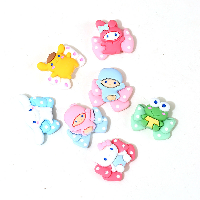 Cartoon Bow Sanrio DIY Charm