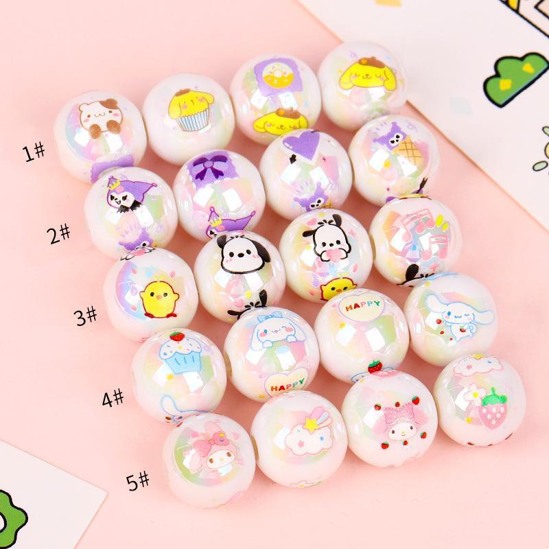 Cute Cartoon Round Beads