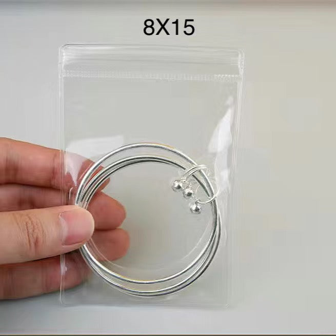 Transparent ziplock bag